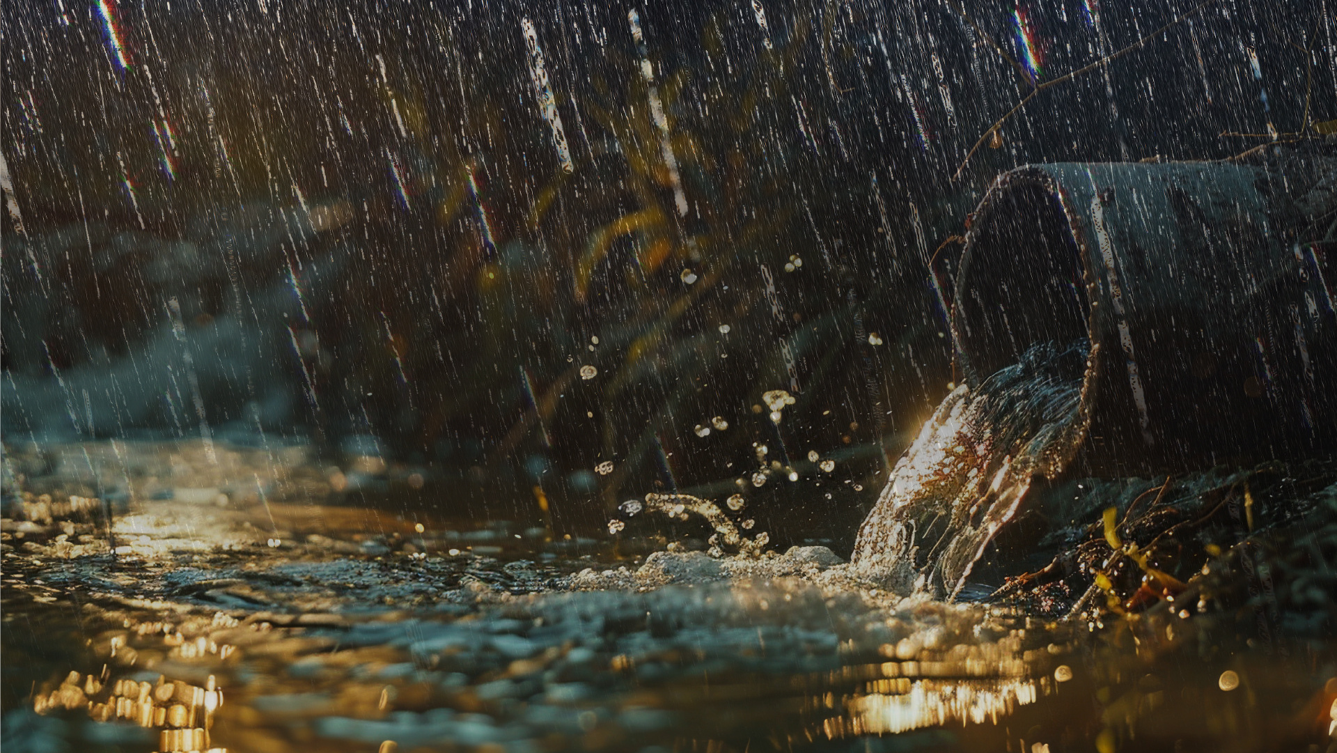 riooloverstort in rivier